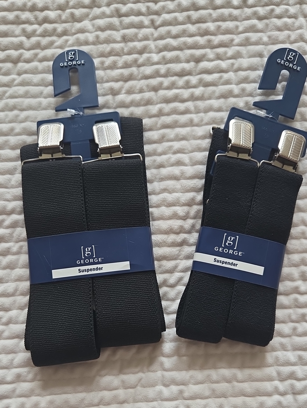 George Black Men's Elastic Suspenders - Pack of 2